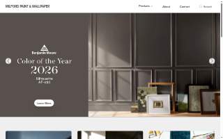 Milford Paint & Wallpaper website