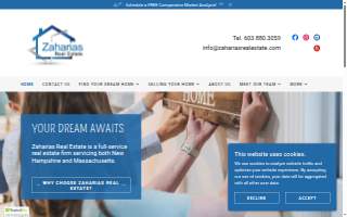 Zaharias Real Estate website