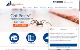 A1 Exterminators of Nashua website