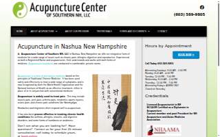 Acupuncture Center of Southern NH, LLC website