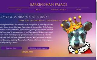 Barkingham Palace Doggie Daycare , Boarding , Grooming and Training website