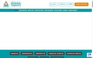 CPTE Physical Therapy - Nashua website