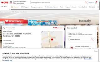 CVS Pharmacy of Nashua website