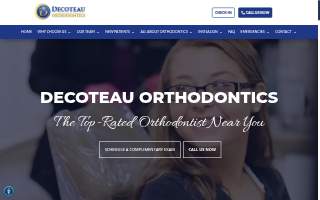 Decoteau Orthodontics website