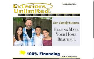 Exteriors Unlimited LLC website