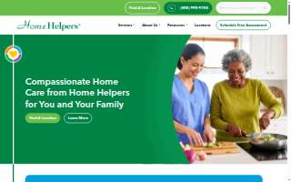 Home Helpers Home Care of Nashua website