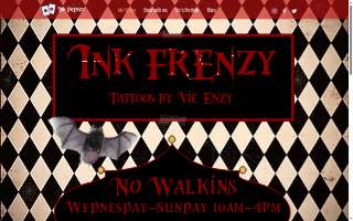 Ink Frenzy Tattoos website