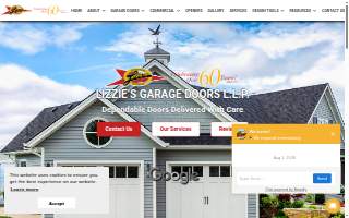 Lizzie's Garage Doors, LLP of Nashua website