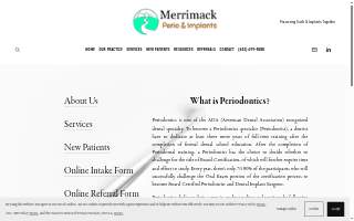 Merrimack Perio & Implants website
