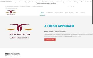Moore Ames Law, PLLC website