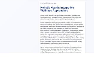 NH Health & Wellness website