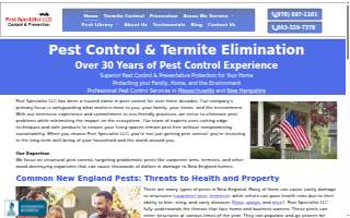 Pest Specialist LLC website