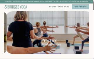 3 Bridges Yoga website