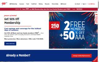 AAA Portsmouth Insurance and Member Services website
