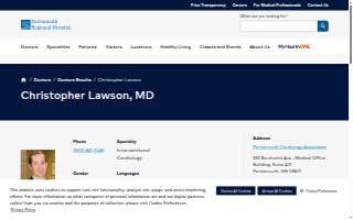 Christopher Lawson, MD website