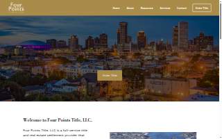 Four Points Title & Escrow, LLC website