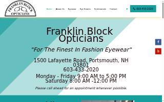 Franklin Block Opticians Ltd website