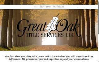 Great Oak Title Services, LLC website