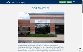 Haley Ward, Inc. website