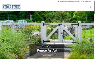 New England Cedar Fence website