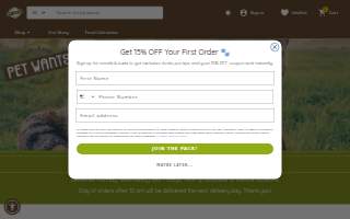 Pet Wants Portsmouth website