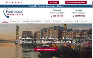 Professional Audiology of Portsmouth website