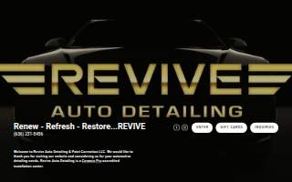 REVIVE Auto Detailing of Portsmouth website