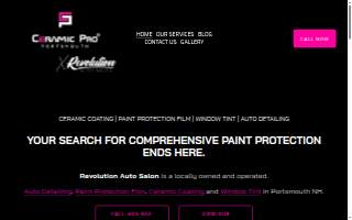 Revolution Auto Salon website