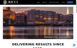 Ricci Construction, LLC website