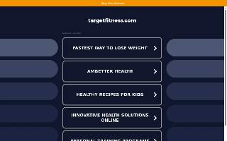 Target Fitness website