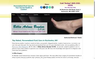 Billie A Bondar DPM website