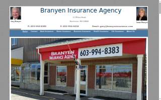 Branyen Insurance Agency website