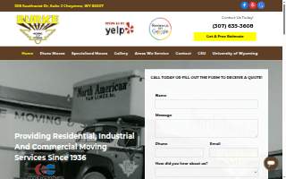 Burke Moving & Storage website