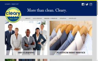Cleary Cleaners of Rochester website