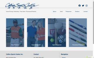 Collins Sports Center Inc. website