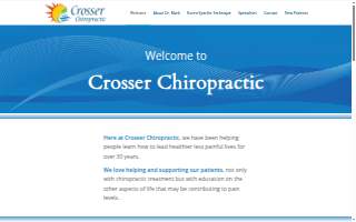 Crosser Chiropractic: Mark L. Crosser, DC website