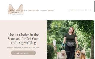 Devon's Pet Care Co. website