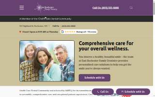 East Rochester Family Dentistry website