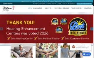 Hearing Enhancement Centers website