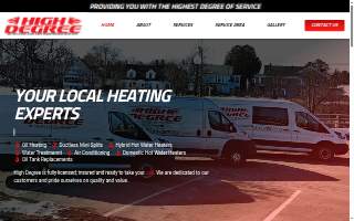 High Degree Heating website