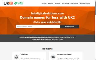 Hub Digital Solutions website