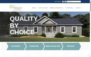 New Style Homes website