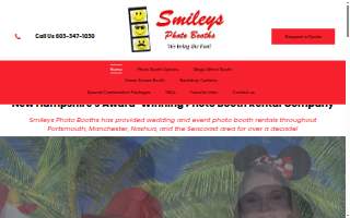 Smileys Photo Booths of Rochester website