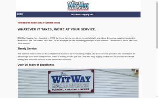 Wit-Way Supply website