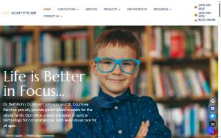Acuity Eye Care website