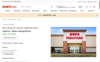 Bob’s Discount Furniture and Mattress Store of Salem website