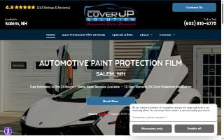 Cover Up Solution website