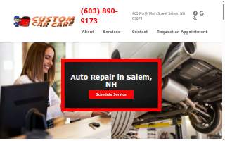 Custom Car Care website