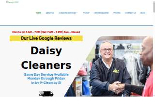 Daisy Cleaners website