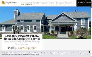 Goundrey Dewhirst Funeral Home and Cremation Service website